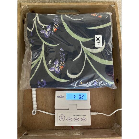 Anthropologie Maeve The Colette Dark Blue Floral Wide Leg Linen Pants Size 27 - Picture 13 of 16